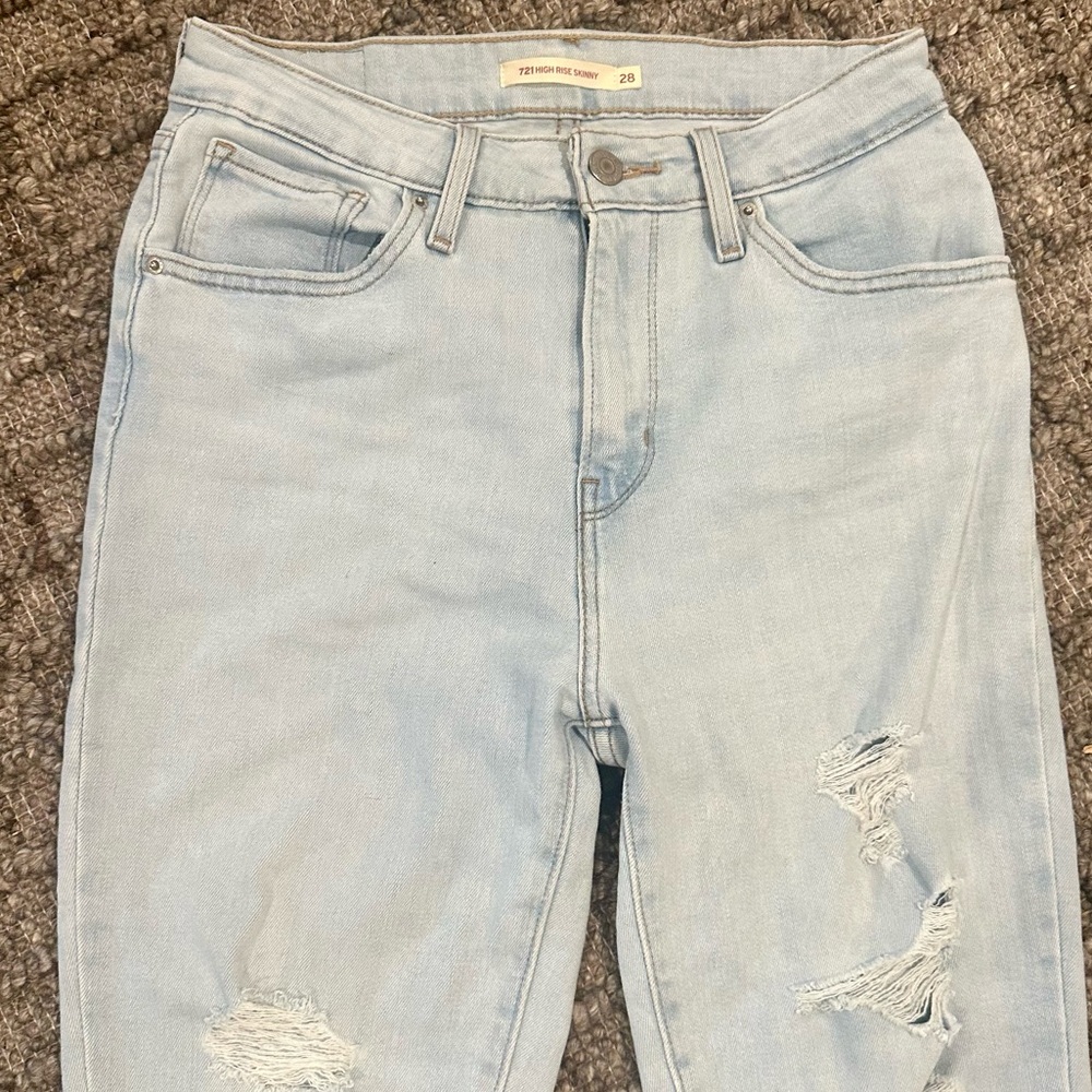 Levi’s 721 HIGH RISE SKINNY WOMEN'S JEANS Size 28 - Picture 5 of 14